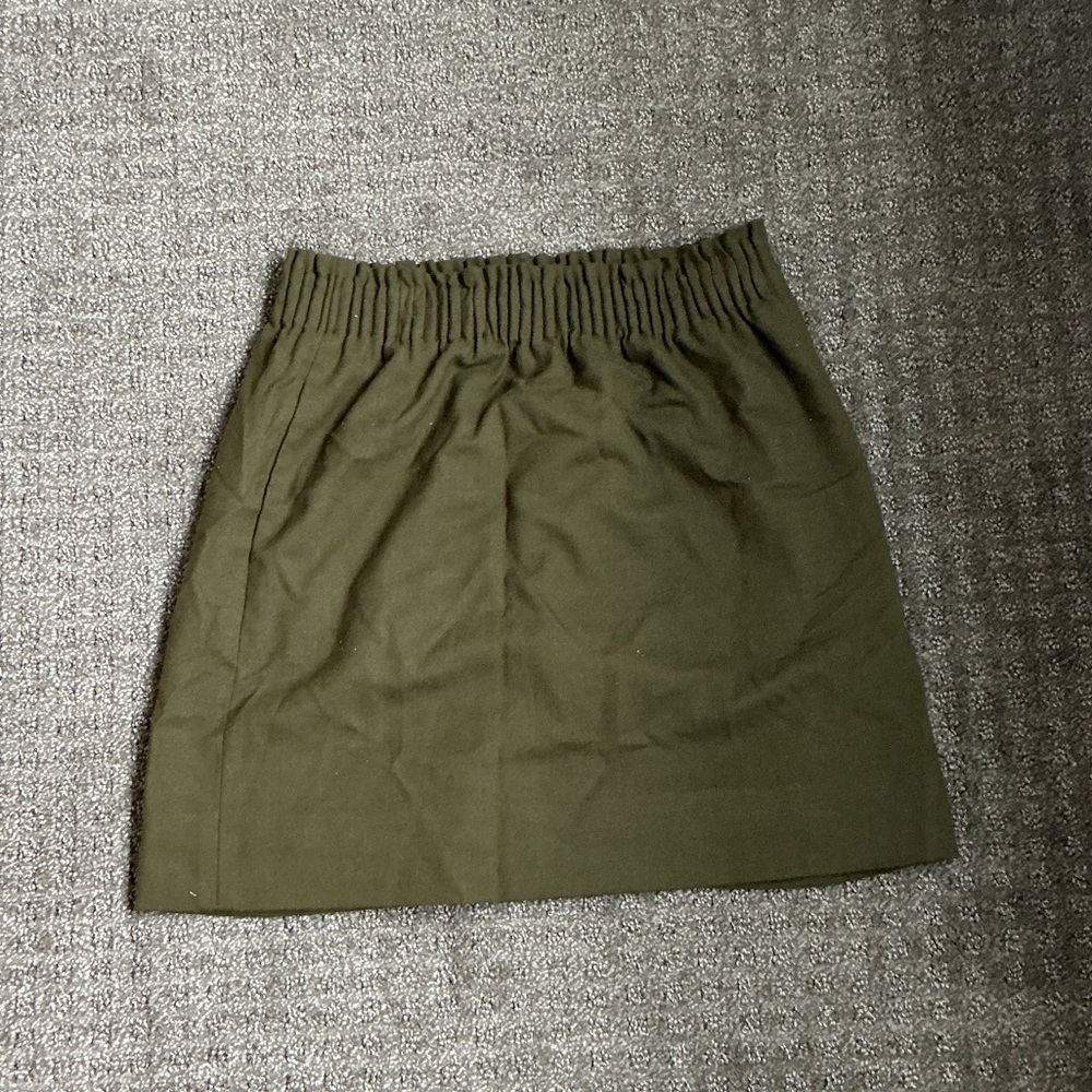 J. Crew Dark Green Pencil Skirt